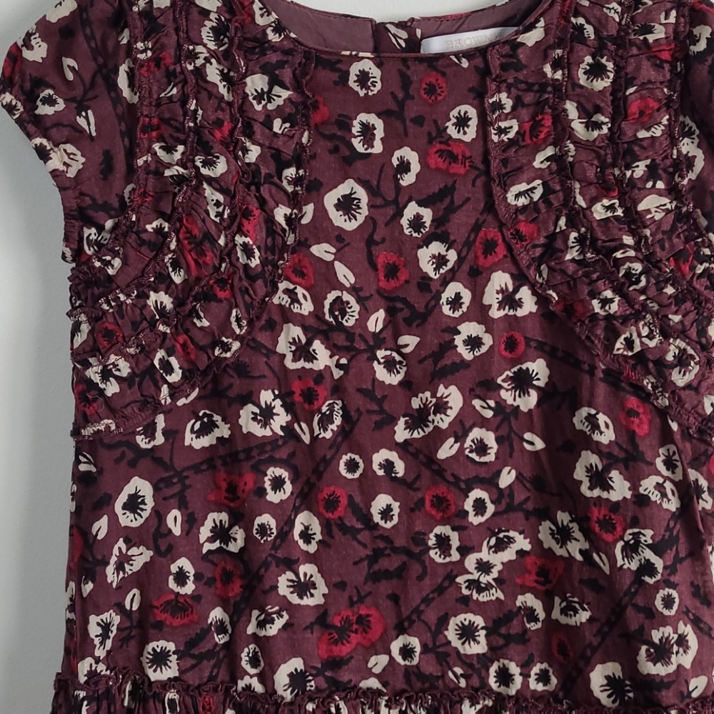 Browny Floral Dress